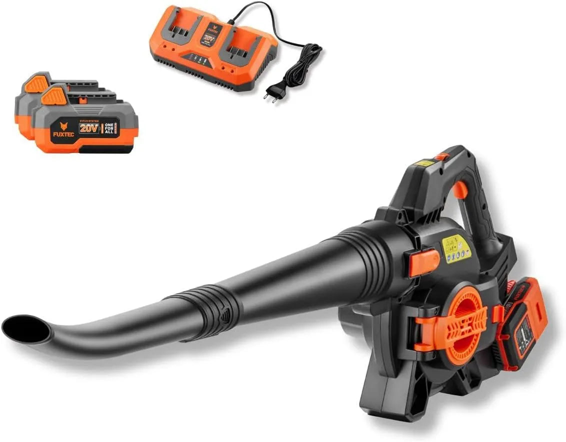Fuxtec Laubbläser FUXTEC 40 2in1 FX-E2LBS-SET, Spannung 40 Volt Akku, 685.1m³/h, Sauger Set, leistungsstarker Laubhäcksler inklusiveAkku und Ladegerät