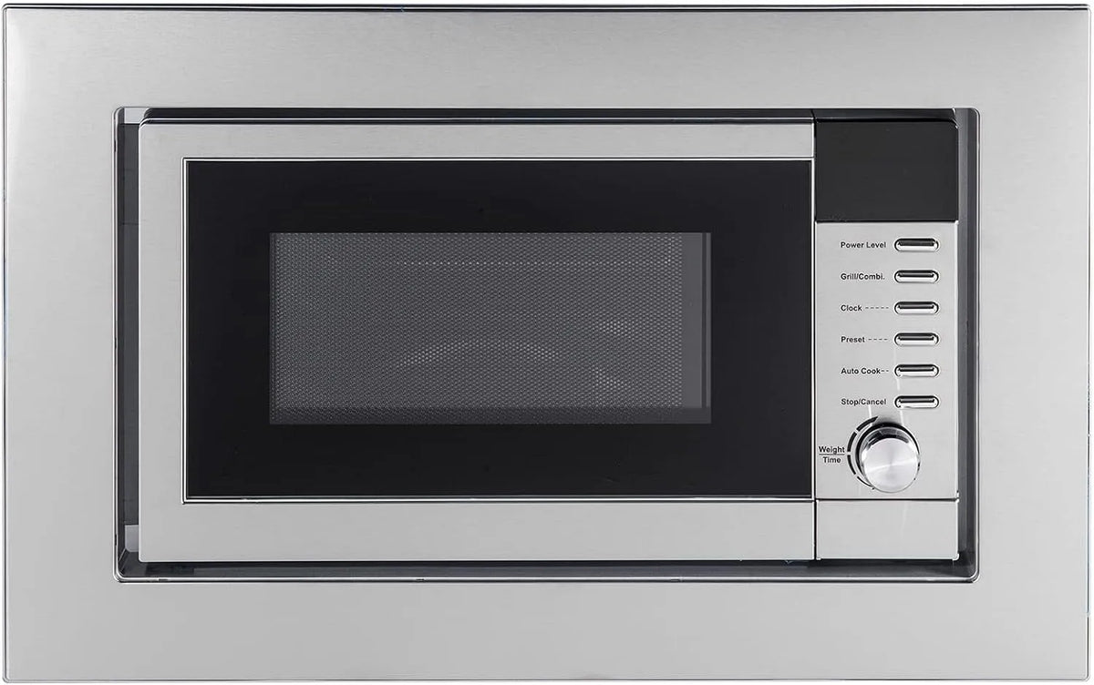 Amica Mikrowelle EMW 13184 E, Eingebaut Grill 20l 800W Edelstahl, Fassungsvermögen 20 l, Leistung 800 W, Mikrowellen, Knöpfe