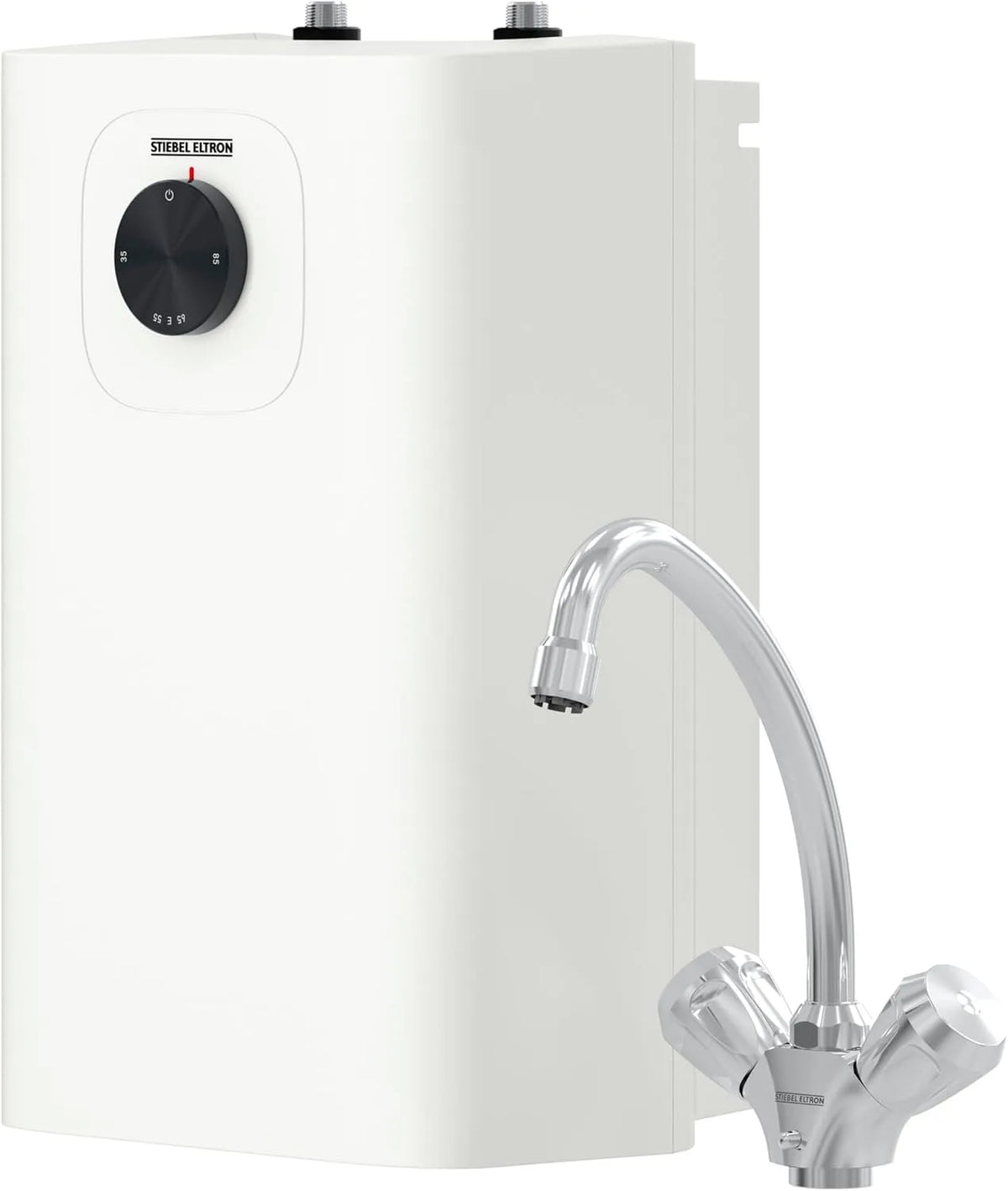 STIEBEL ELTRON Boiler UFP 5 Trend mit Wasserhahn TWS-W 204967 Neueste Generation, Leistung 2 kW, Untertischboiler 5 Liter Niederdruck, sehr kompakt