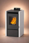 Modell Pelletofen A+ bis ³ PC5 NEMAXX, Chrono & ECO-Modus, App optional, Unterdruck-Verbrennung, Farbe Grau, WiFi Ready, Display & Fernbedienung