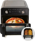 Panasonic Modell, Herausnehmbarer Trennsteg für 2 Garzonen NF-BC1000, 30–230 °C, Fassungsvermögen 9,6 Liter, Flex Air Fryer mit Sichtfenster