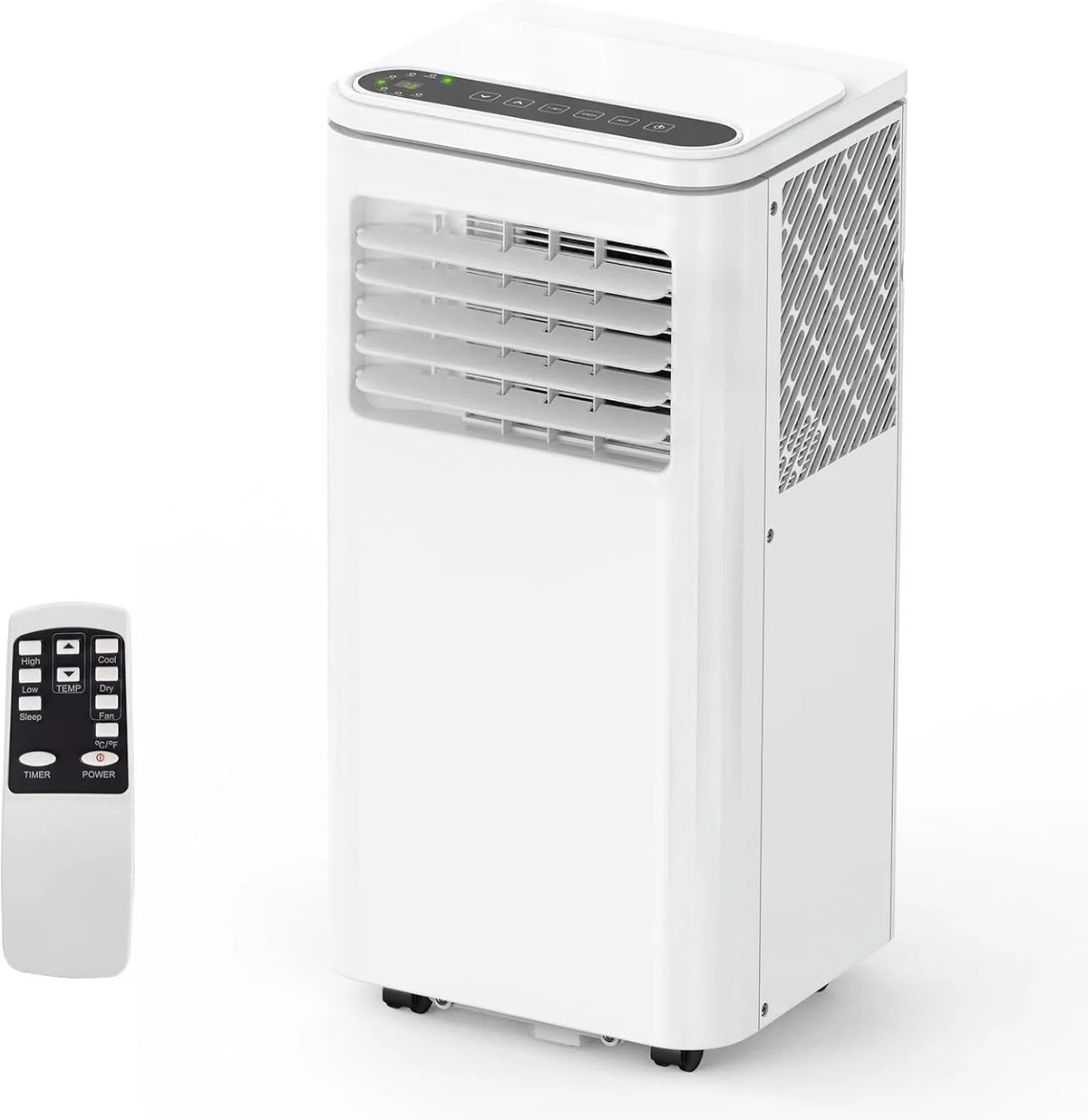 Luftentfeuchter, 3-in-1 AC mit, tragbar Klimaanlagen 10.000 BTU, Kühlt 450 m² Räume, inklusive Fenster-Kit, Timer & Fernbedienung
