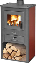 Holzofen Blist, Leistung 9 kW Farbe Bordeaux