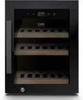Caso Kompressor, WineExclusive 12 Weinkühlschrank für 12 Flaschen, 1 Zone, 5–20°C, abschließbar, Lüfter, UV-Glas, Touch-Bedienung, leise