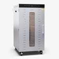 Klarstein Ventilator 2.000-W-Dörrgerät 24-Stunden-Timer, 24 Edelstahl-Einlegeböden, 3 Ventilatoren, ideal für Obst, Fleisch & Kräuter, 50–55 dB