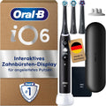 Braun Oral-B iO Series 6 Plus Edition Elektrische Zahnbürste, inklusive. 3 Aufsteckbürsten, Electric Toothbrush, Designed by, Reise-Etui