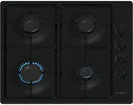 Bosch Kochfeld PBP6B6K80, Serie 2, Gaskochfeld, Breite 60 cm, 4 Flammen, Emaille, in Schwarz