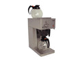 Kaffeemaschine Saro, Leistung 2,06 kW, Glas, Warmhalteplatte + Warmhaltefläche, Modell ECO, inklusive. 2 Glaskannen à 1,8 L, Edelstahl, Brüh