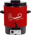 A Kochstar WarmMaster, Inhalt 27 Liter, 1800 Watt, Sonder-Edition X-Mas, Glühweintopf, mit geschlossenem Boden, mit Auslaufhahn, emailliert in Rot