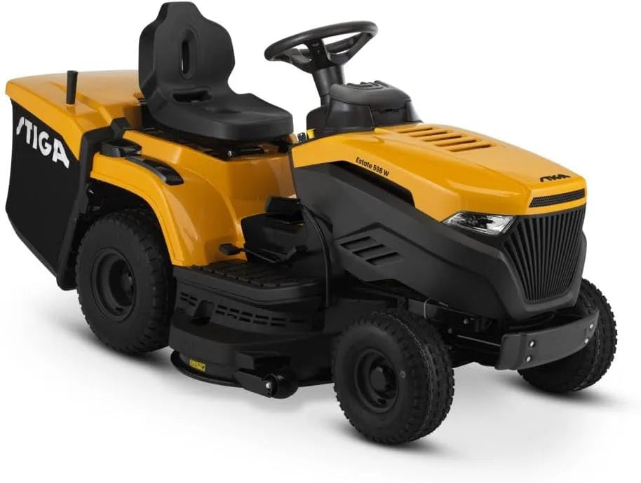 Stiga Modell, Estate 598 Twin Gartentraktor 586ccm ST 550, 98cm Deck, Fassungsvermögen 240L Sammelbehälter, 3 Schnittmodi, Twin Motor