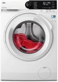AEG Waschmaschine 6000 1400 LR6A65490, Gewicht 9 kg, Serie ProSense Mengenautomatik, Leise, Nachlegefunktion, Kindersicherung, Schontrommel/min