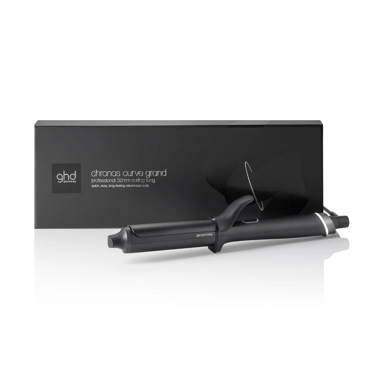 Ghd Curve Lockenstab mit Klammer: Fortschrittliche smarte Technologie chronos, für Locken & Wellen, frizz-freie, langanhaltende Ergebnisse