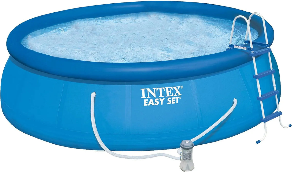 Intex Pool 128168NP, Blau, Easy Set Pools K.-F.S.A.B. Aufstellpool mit Filter 457cm x 122cm
