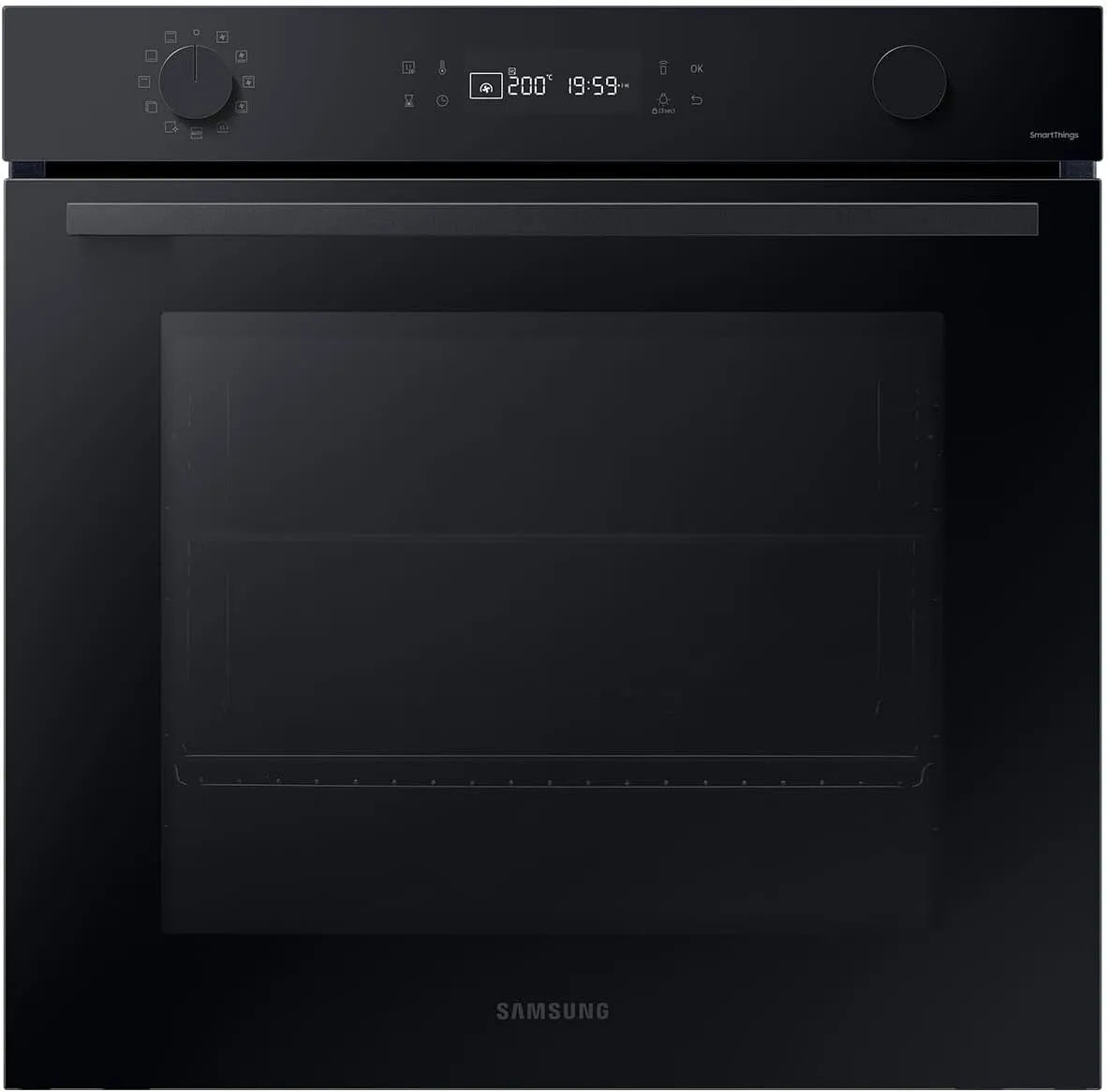 Samsung Backofen NV7B41307AK/U1, Serie 4, U1 Pyrolyse Schwarzes Glas