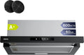 CIARRA Dunstabzugshaube CBCB6909A CBCF055, A+ 60 cm 600 m³/h Flachschirmhaube inklusive Aktivkohlefilter Touch-Bedienung
