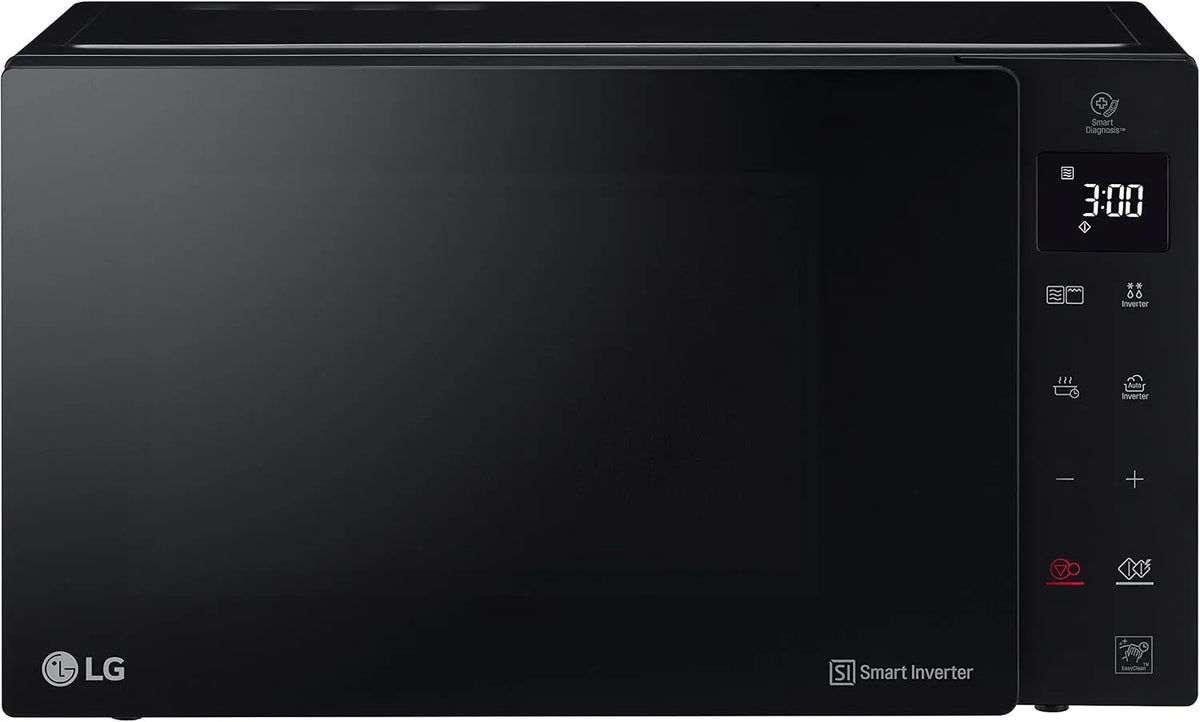 LG Mikrowelle MH 6535 GIS, Electronics mit Grill, Leistung 1000 W, Fassungsvermögen 25 L, in Schwarz, Digitaldisplay