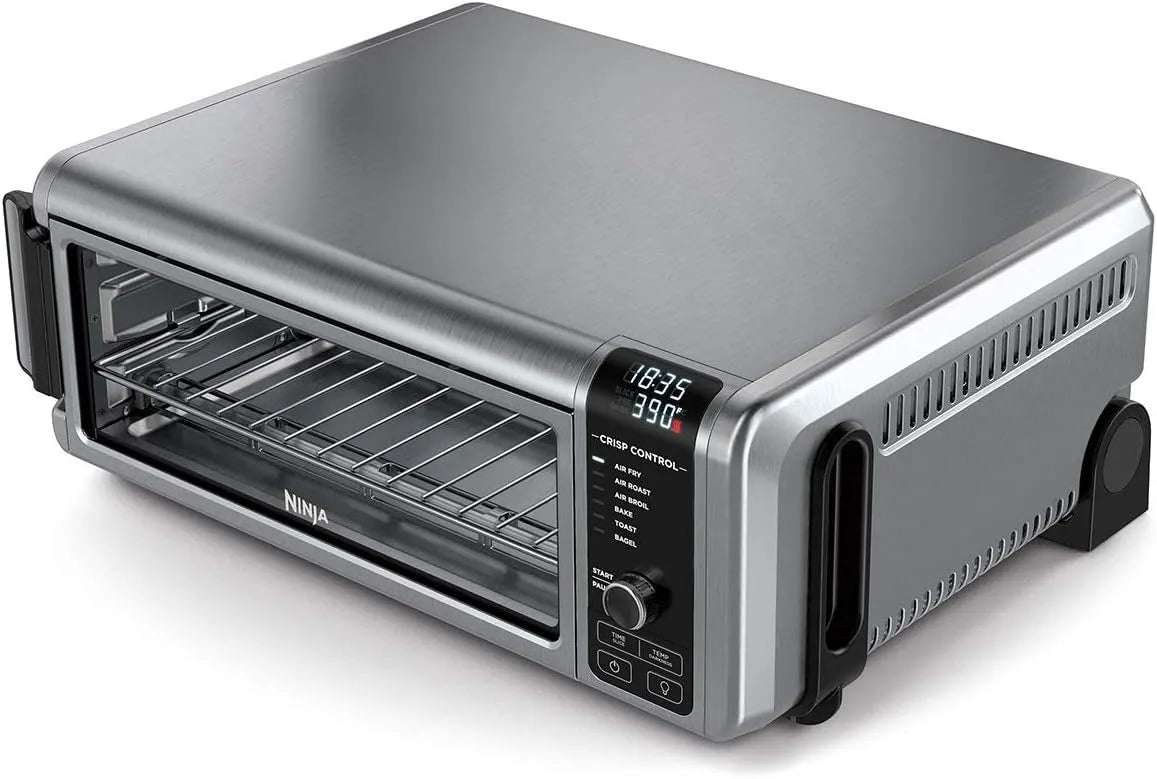Ninja Heißluftfritteuse SP101UK 8-in-1-Flip-Miniofen, Foodi Mini-Ofen, Backen, Grillen, Silber