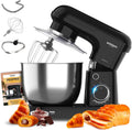 Küchenmaschine, 6 Geschwindigkeitsstufen + Pulse, Multifunktions leise, Avilia Knetmaschine Planetaria 1900 W mit Maxi-Schüssel 6,5 l, in Schwarz