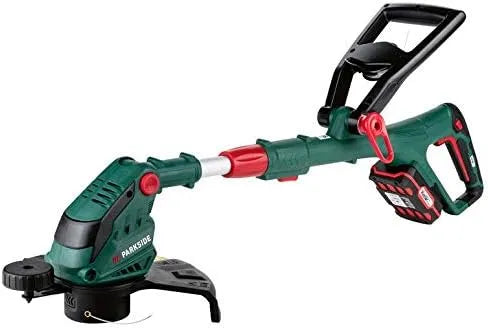 Parkside Rasentrimmer X20V PRTA 20, Akku -Li B2, drehbarer Trimmerkopf, Modell 20-Li, inklusive Akku und Ladegerät