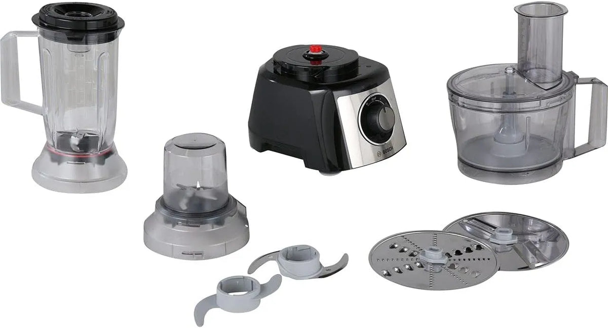 Bosch Küchenmaschine MCM3PM386, Kompakt MultiTalent 3, 50 Funktionen, Rührschüssel 2,3 L, Mixer 1,0 L, Leistung 900 W, Universalmesser, fein, grob