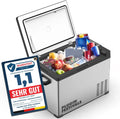 Kühlbox elektrische, Kompressor Gefrierbox bis -20 Grad, Camping Kühlschrank, Spannung 12V 230V, Fassungsvermögen 40 Liter, Auto