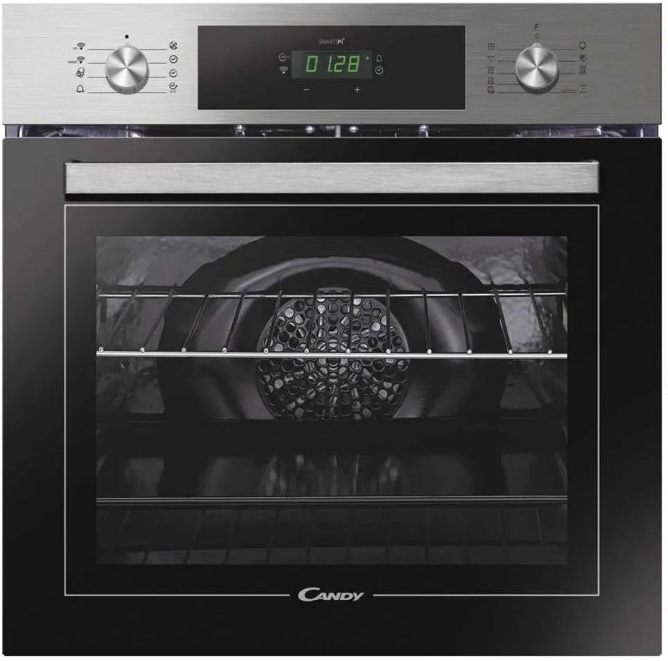 Candy Backofen FCT886X, multifunktional, Fassungsvermögen 70 l, Wifi Einbaubackofen, Farbe Edelstahl, belüftet
