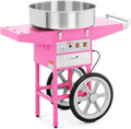 Candy Modell RCZC-1200-W, Ø 52 cm, Leistung 1.200 W, Royal Catering Zuckerwattemaschine mit Wagen Cotton Machine, 1 Einheit, 60 s, inklusive. Zubehör