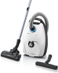 Siemens Staubsauger VSZ7442S, mit Beutel Z 7.0, Leistung 650 W, Hygiene-Filter Plus, ideal für Allergiker, extrem leise, Bodendüse für Parkett, weiß