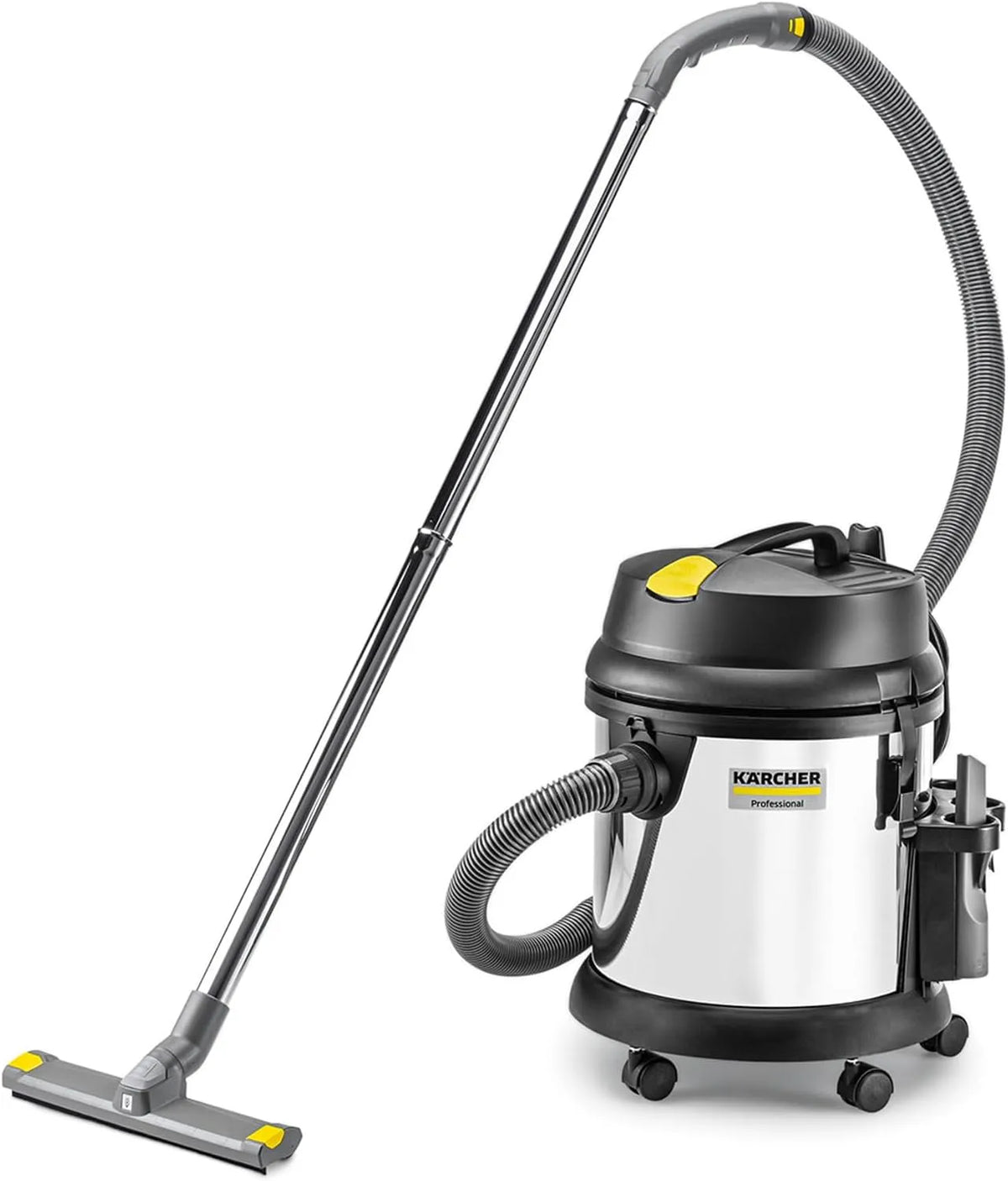 Karcher Nass-/Trockensauger, Leistung: max. 1380 W, NT 27/1 Me Advanced, Edelstahlbehälter: 27 l, Saugschlauch 2.5 m, inklusive. Patronenfilter
