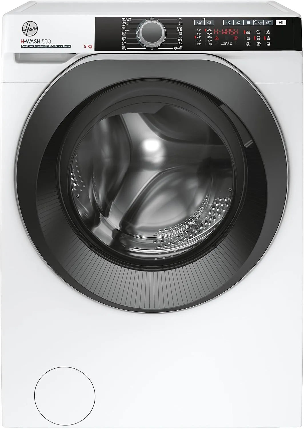 Hoover Waschmaschine H-WASH 500 HWE 49AMBS/1-S, Gewicht 9 kg, Eco-Power Inverter-Motor, ActiveSteam Dampf-Funktion, Energieklasse A