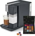 Tchibo Qbo, Milchschaum auf Knopfdruck mit abnehmbarem Milchtank 300ml, Espresso, Caffè Crema, Gentle Grey