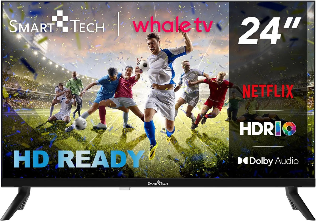 Modell Fernseher 24 Zoll Smart TV 24HH01V Smart Tech, 2026, HDR Fernseher mit HD Auflösung, Bluetooth und Triple-Tuner, Whale TV