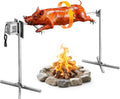Vevor Grill AC 220, Spanferkelgrill Lammgrill Spießbratengrill 1321 mm Rotisserie -240 V, Leistung 38 W Motor Grillset für Partys