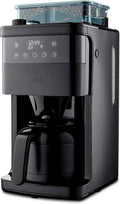 Kaffeemaschine MD19911 MEDION, max. 8 Tassen, max. 1000 Watt, Fassungsvermögen 1 Liter, 8 Mahlstufen, mit Mahlwerk und Thermoskanne, Timer, Tropfstopp