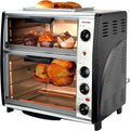 Backofen, Syntrox Germany 42 Liter Edelstahl Doppel mit Barbecue