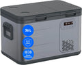 Kompressor MD370026 MEDION mobile elektrische, 36L Kapazität, Spannung 12V 24V 230V, Kühlbox, Duale Kühlzonen, KFZ Adapter, Aluminium Design