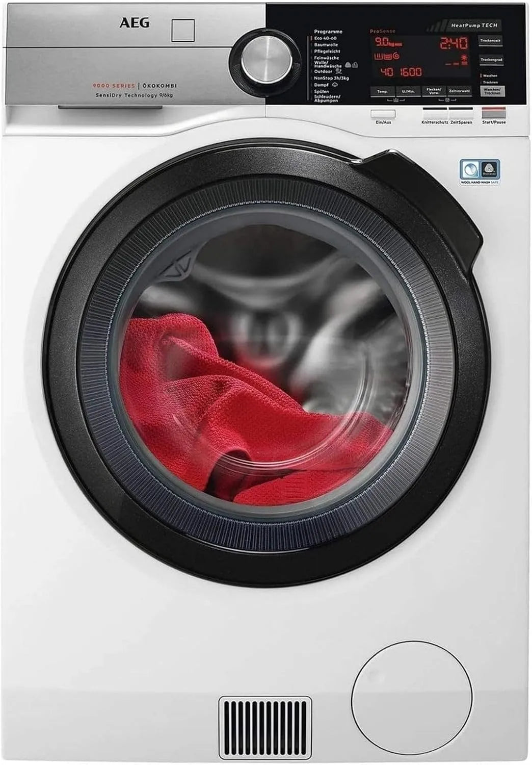 AEG Waschmaschine 1600 LR7A70690, Gewicht 9,0 kg, ProSteam, Auffrischfunktion, Leise, Mengenautomatik, Nachlegefunktion, Kindersicherung, Wasserstopp