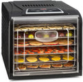 Klarstein Dörrautomat, 500 Watt, Dörrgerät, Touch-Display, Edelstahlheizelement, in Schwarz, 6 Ablagen, Food Dehydrator, Timer