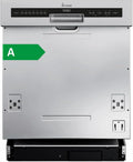 Geschirrspüler KOLBE 60 DW60TI KKT cm, KKT cm Spülmaschine teilintegrierbar Silber Edelstahl Unterbaufähig, ckschublade