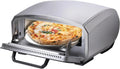68916 Unold, Pizzaofen Enzo elektrisch rotierender Pizzastein 33cm ca. 500 °C 6 Betriebsprogramme für innen und außen inklusive Zubehör