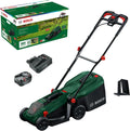 Bosch Rasenmäher ROTAK18V-32, Schnitthöhe: 25-65 mm, Mulchstopfen, Akku, Schnittbreite: 32 cm, Fassungsvermögen 35 l Stoff-Grasfangkorb