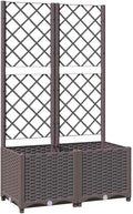 Braun, mit Pulverbeschichtung für Garten Balkon Terrasse Pflanzen Gemüse Kräuter Blumen Hochbeetgarten, Verzinktes Stahl Hochbeet 249x100x68 cm