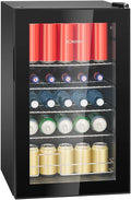 Bomann Kühlschrank KSG 7287, stufenlos regelbar +3–10°C, Getränkekühlschrank, leise, für Flaschen & Dosen, Fassungsvermögen 63 Liter