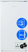 Gefrierschrank MD37688 MEDION, Fassungsvermögen 64 Liter, 85cm hoch, 3 transparente Schubladen, Türanschlag wechselbar