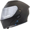 Motorradhelm, Vollvisierhelm für Erwachsene Männer Frauen, Bluetooth Motorrad Klapphelm Modularer mit Doppelvisier, S-XXL