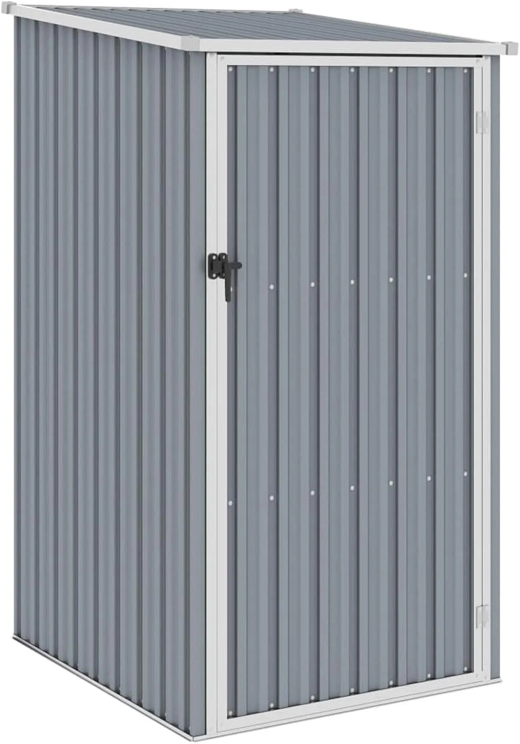 Gerätehaus Tidyard, Geräteschuppen Gartenhaus Metallgerätehaus Outdoor Gartenhaus Schrank Farbe Grau 87x98x159 cm Verzinkter Stahl