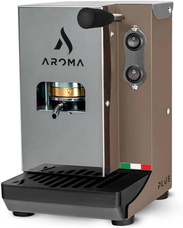 Espressomaschine ESE 44 Aroma Plus+, Kaffeepads, Taupe
