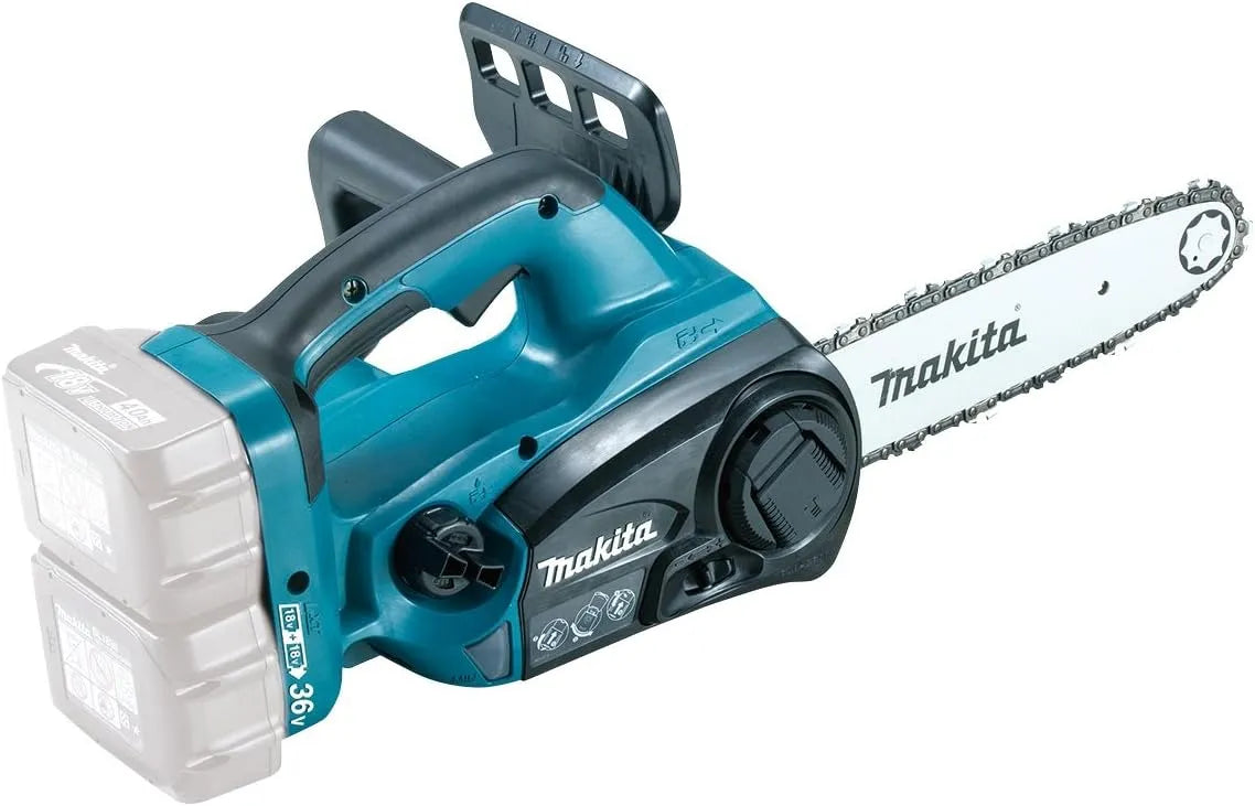 Makita Akku-Kettensäge, 2 x 18 V, Top Handle, ohne Akku und Ladegerät