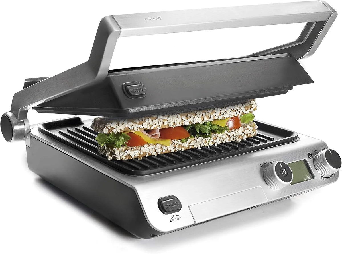 Grill Lacor - Klappbarer, Klappbarer PRO mit doppelter Kochzone