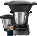 Cecotec Modell 11090 3-Liter-Edelstahlkanne, Leistung 1600 W, 37 Funktionen, Antihaftbeschichtete Habana-Kanne und 3, App, Waage, Spülmaschinenfest